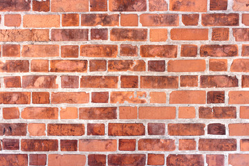 Vintage background pattern of red brick wall