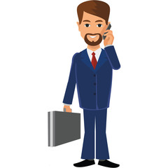 business man with a mobile