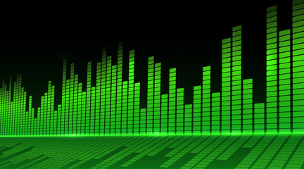 Music equalizer background. Vector illustration.