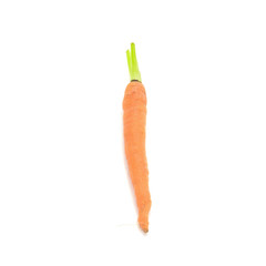 baby carrots isolated on a white background