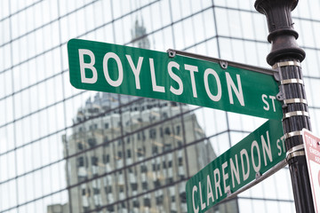 Fototapeta premium Boston's Streets Names 
