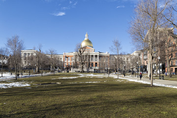 Fototapeta na wymiar Massachusetts State House