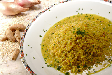 Riso alla curcuma fresca