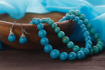 turquoise handmade bijouterie