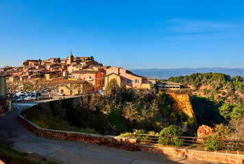Fototapeta na wymiar Roussillon village in France