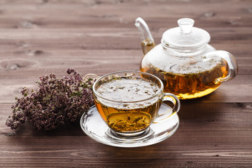 medicinal tea with oregano