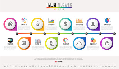 Timeline Infographics Design Template