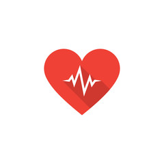 Vector heart beat icon. Healtcare concept