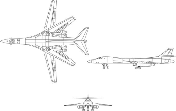 B1 Bomber Aircraft scaler draft