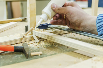 assembly of furniture