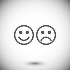 Smile icon stock vector illustration flat design