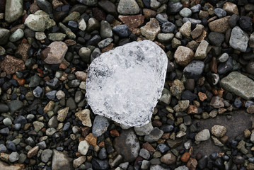 a piece of ice from the Vatnajokull glacier