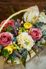 basket of flowers