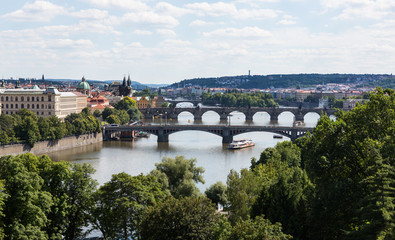 Prague Czech Republic and Vitava River