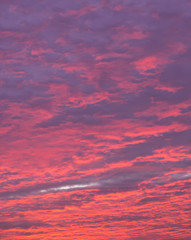 Naklejka na ściany i meble blue, magenta and red sky at sundown