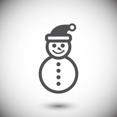 snowman icon stock vector illustration flat design