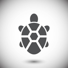 Obraz premium turtle icon stock vector illustration flat design