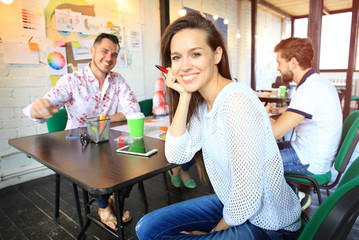 Modern business woman in the office