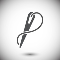 needle and thread icon stock vector illustration flat design