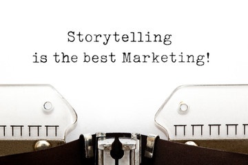 Storytelling Is The Best Marketing On Typewriter
