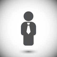 Man icon stock vector illustration flat design