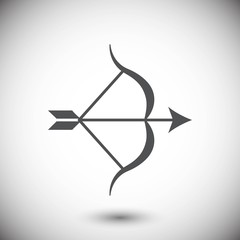 Archery Arrow Target Equipment Sport Icon Flat Vector Illustrati