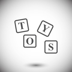 toys icon stock vector illustration flat design