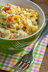 Russian traditional salad.