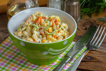 Russian traditional salad.