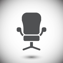 office chair icon stock vector illustration flat design