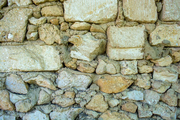 Photo of old stone wall texture background