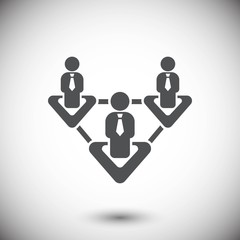 Business people team crowdy walk silhouette concept businesspeop