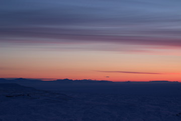 Arctic sunset