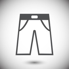 pants icon stock vector illustration flat design