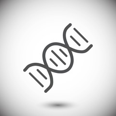 DNA icon stock vector illustration flat design