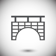 bridge icon stock vector illustration flat design