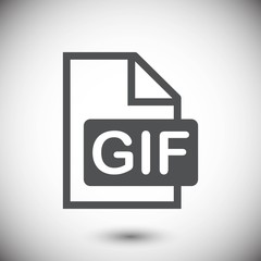 gif icon stock vector illustration flat design