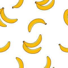 Fototapeta na wymiar Seamless pattern bananas
