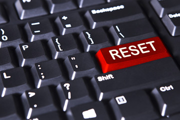 Text of reset on the keyboard
