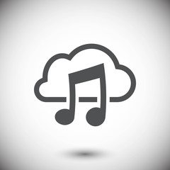music upload download to the cloud icon stock vector illustratio