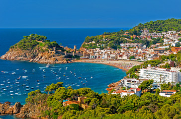 Tossa de Mar, Costa Brava, Spain - obrazy, fototapety, plakaty