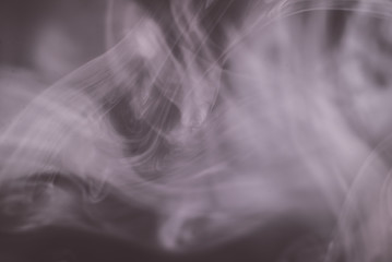 Smoke layer on black studio background