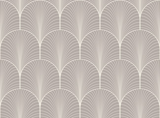 Vintage naadloze antraciet grijze art deco behang patroon vector