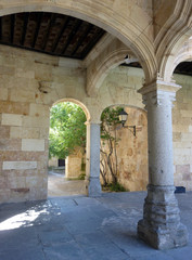 Part of the School Courtyard of the University of Salamanca, Spain