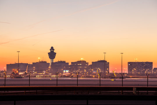 Airport skyline