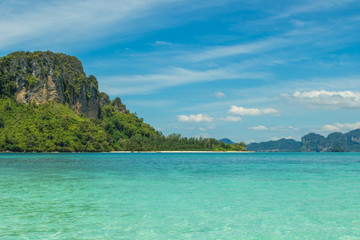 The beautiful landscape of Koh Poda (Poda Island) in Andaman sea, Krabi province, Thailand.