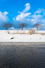 川と青空のある光景