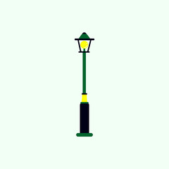 Street light icon, street lamp