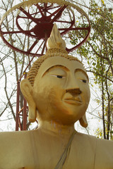 The face of Buddha.