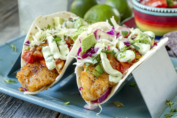 Making of Fresh Fish Tacos